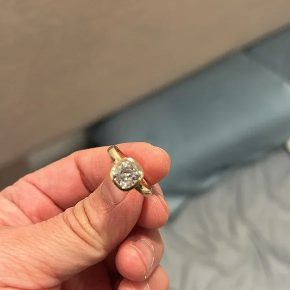 2 carat cushion cut diamond 14k solid - Picture 6 of 11